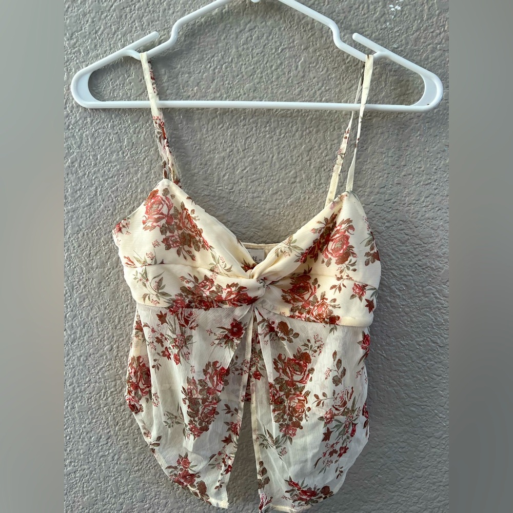 Tilly’s Women’s Floral Crop Top SZ XS